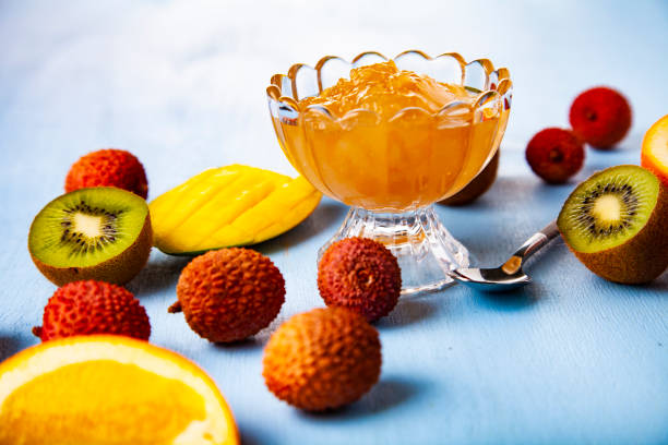 تصویر 2 از انواع کمپوت مخلوط میوه های استوایی درجه یک