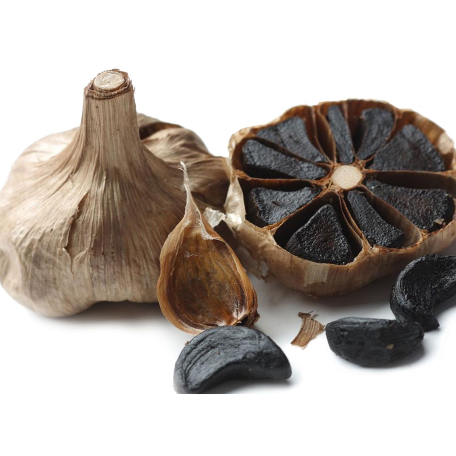 تصویر 1 از سیر سیاه سالم و طبیعی برای مصرف روزانه