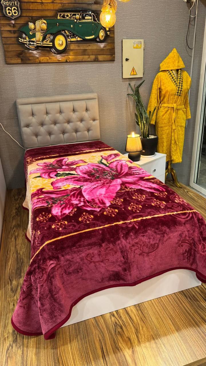 تصویر 2 از قیمت عمده و عرضه با کیفیت پتو پریما یک نفره گلدار