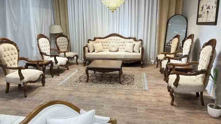 تصویر 4 از قیمت خرید مبل کلاسیک گندمی با فروش عمده