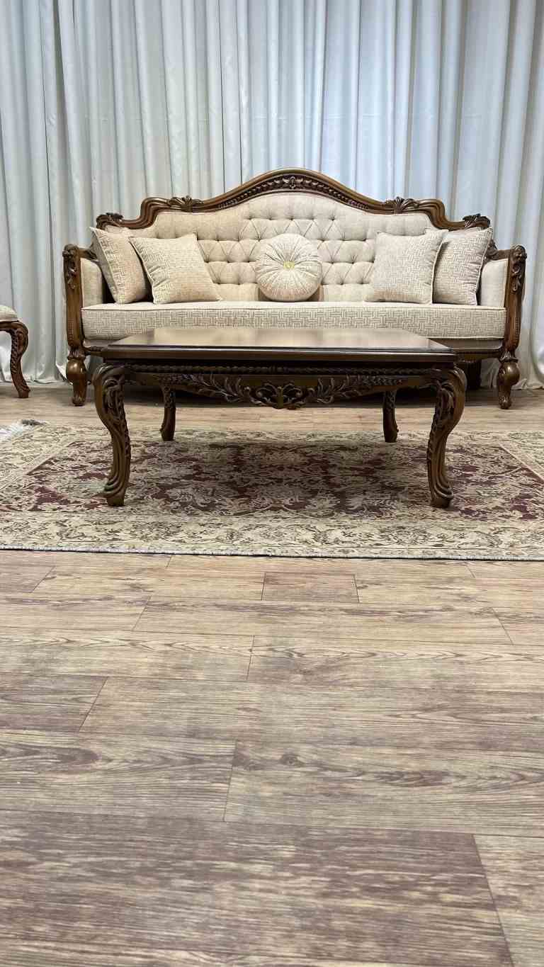 تصویر 3 از قیمت خرید مبل کلاسیک گندمی با فروش عمده