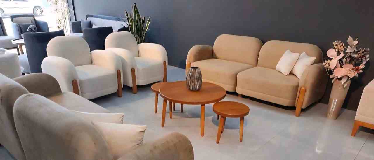 تصویر 2 از فروش مبل راحتی طوسی رنگ + قیمت خرید به صرفه