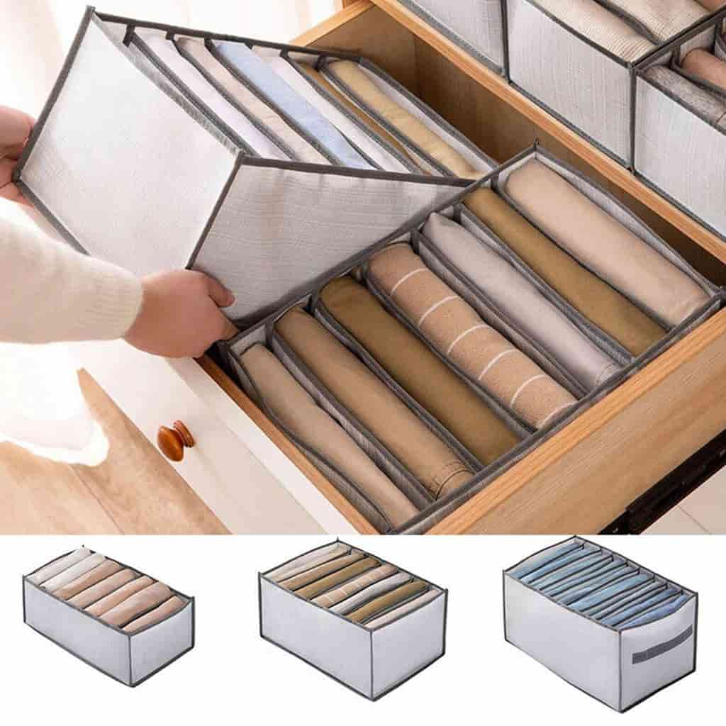 تصویر 4 از باکس نظم‌ دهنده کمد با تنوع رنگ و سایز بندی کامل