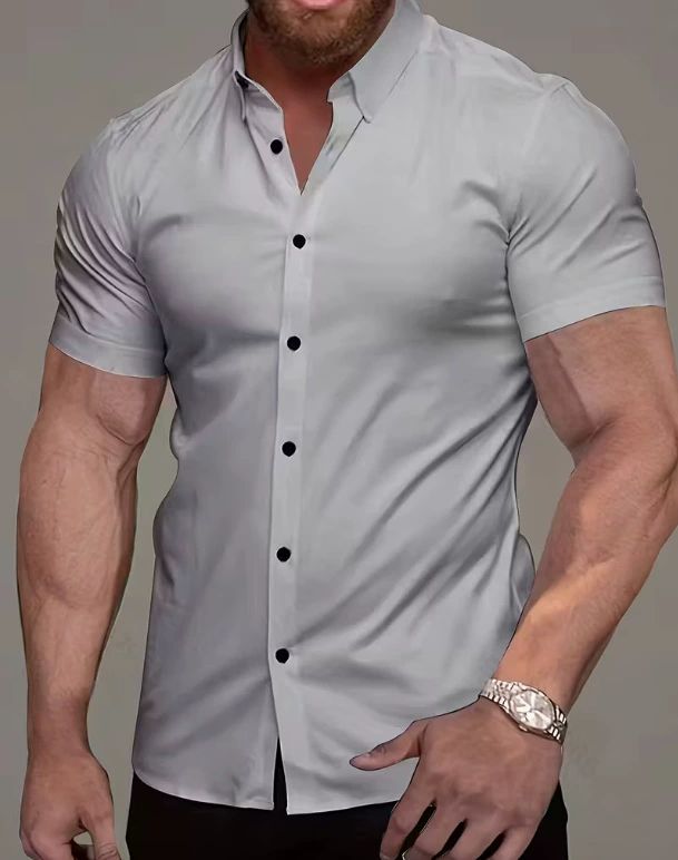تصویر 3 از پیراهن مردانه آستین کوتاه خنک برای استفاده روزمره