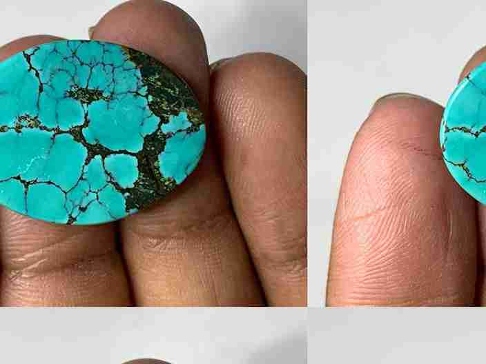 سنگ فیروزه آبی  زیبا و نایاب برای استفاده در انواع زیورآلات