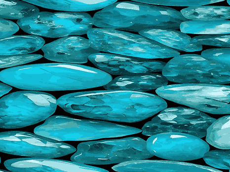 تصویر 1 از سنگ فیروزه ایرانی آبی با رنگ چشم نواز و کمیاب مناسب زیورآلات خاص