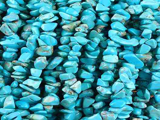 تصویر 1 از سنگ فیروزه پشت سیاه مناسب انگشتر با کیفیت عالی و دوام بالا