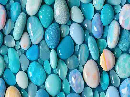 تصویر 3 از سنگ فیروزه پشت سیاه مناسب انگشتر با کیفیت عالی و دوام بالا