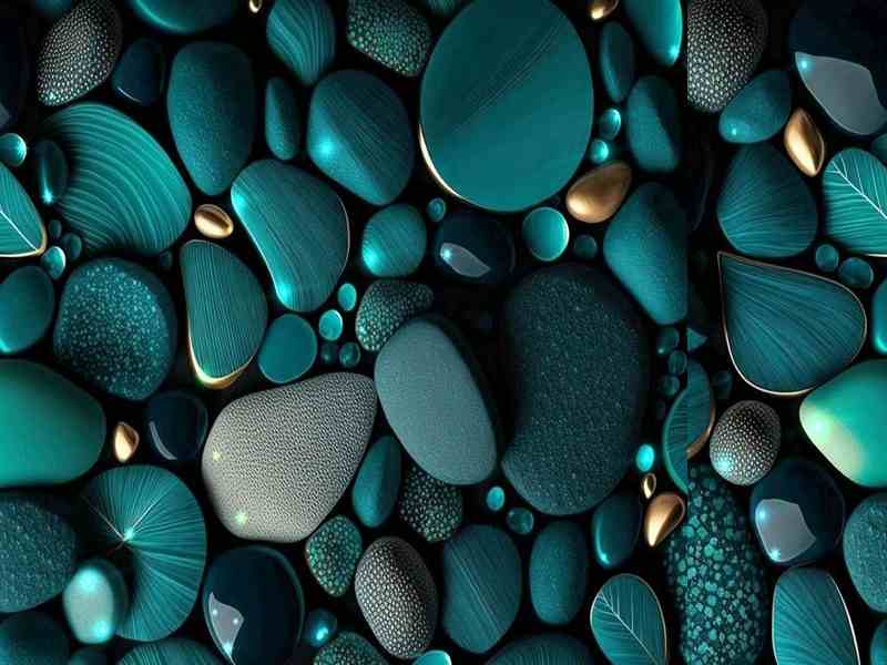 تصویر 3 از سنگ فیروزه گرد مناسب گردنبند با جلوه ای خاص و متفاوت