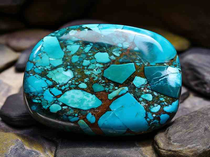 سنگ فیروزه  گردنی با خواص سنگ های طبیعی و انرژی مثبت مناسب استفاده روزانه