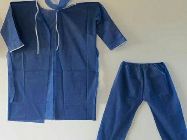 لباس بیمار یکبار مصرف مردانه